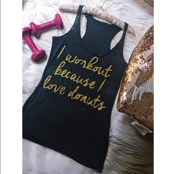 Bella Canvas graphic racerback top nwot - Picture 1 of 5